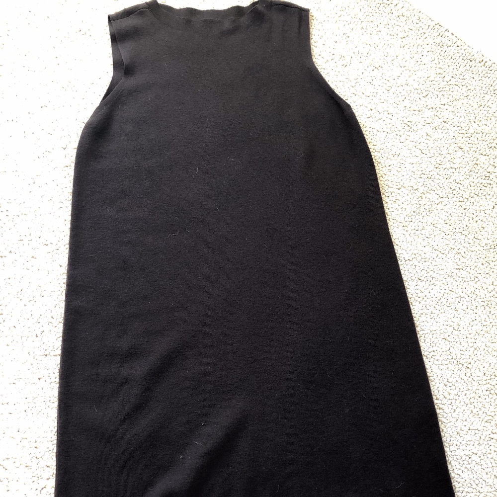 Eileen Fisher Chocolate Brown Knit Dress Large